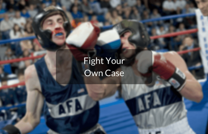 fight your own case in court