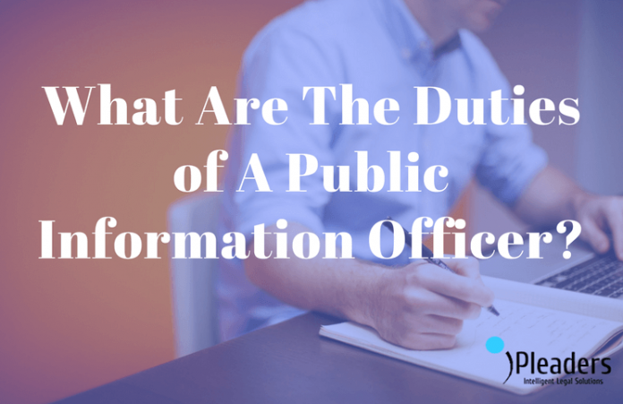 Duties of A Public Information Officer