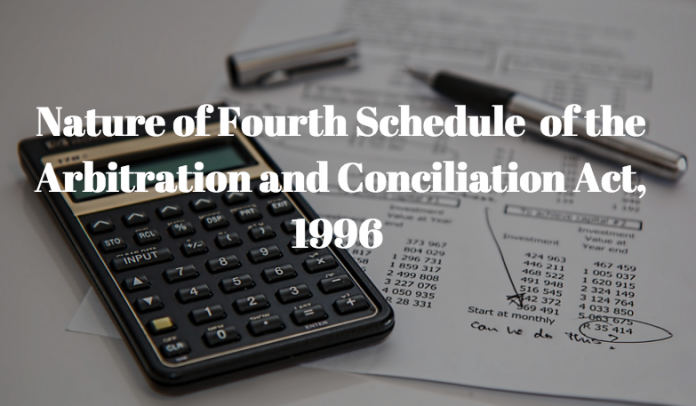 Fourth Schedule