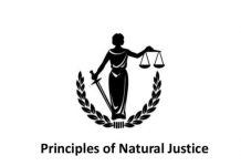 Application of principles of natural justice