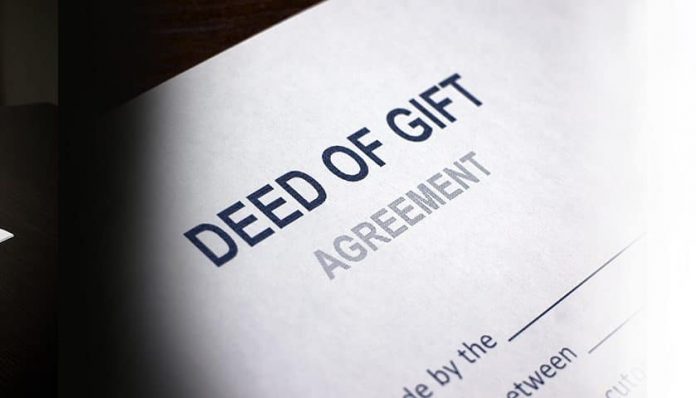 Gift deed