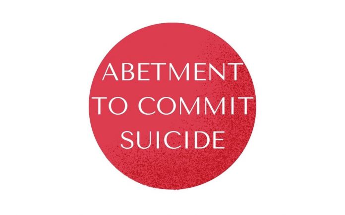Abetment to suicide